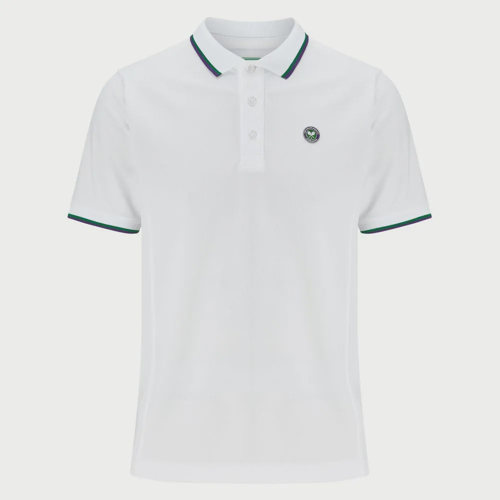 Men'S On Court Performance Polo - White