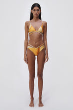 Load image into Gallery viewer, Harlen Marble Printed Swimwear Tie Front Bikini Top - Zinnia Marble
