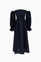 Load image into Gallery viewer, Atlanta Linen Dress - Navy
