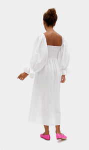 Atlanta Linen Dress -White