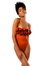Load image into Gallery viewer, DANAE one piece - Orange brick
