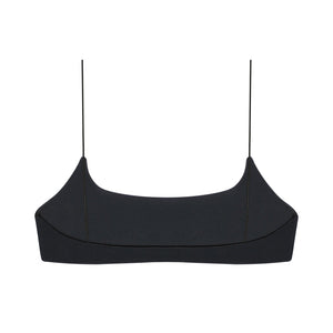 Micro Strap Muse Scoop Top - Black