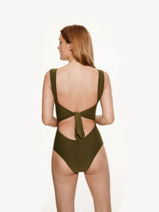 The Bustier Bodysuit - Olive