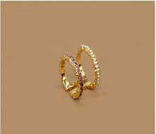 Load image into Gallery viewer, 18K Gold Plated Double Pearl Ring
