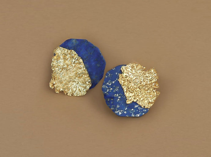 Lapis Moss Earrings
