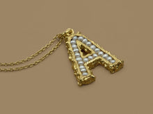 Load image into Gallery viewer, Mini Pearl Alphabet Necklace - Pearl
