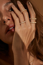 Load image into Gallery viewer, 18K Gold Plated Double Pearl Ring
