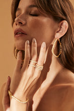 Load image into Gallery viewer, 18K Gold Plated Double Pearl Ring
