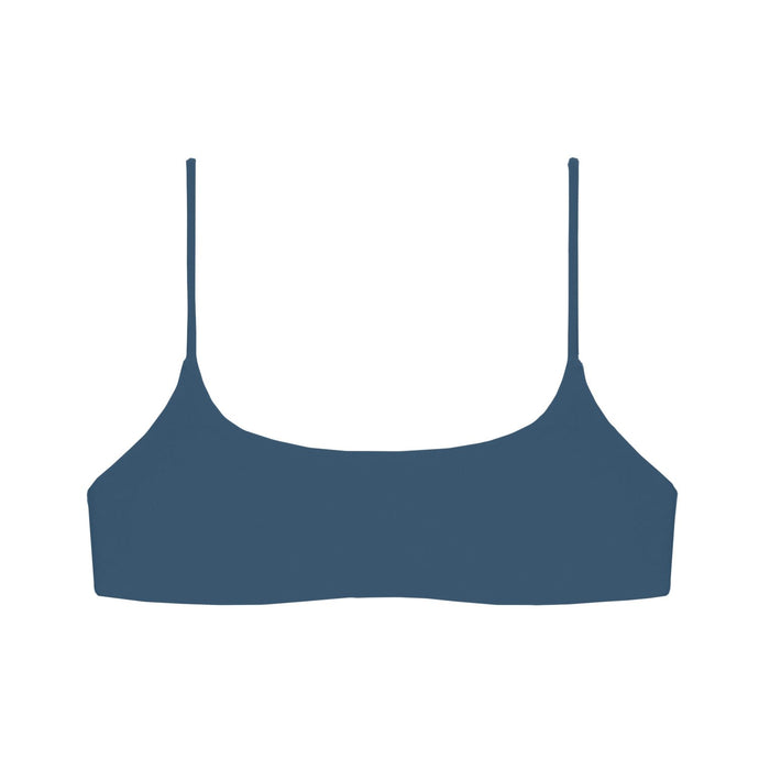 Muse Scoop Top - Blue Sheen
