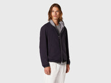 Load image into Gallery viewer, Jib Set Reversible Stretch Nylon and Cashmere and Silk Jacket - Navy Blue
