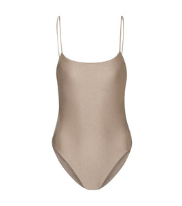 Trophy One Piece - Taupe Sheen