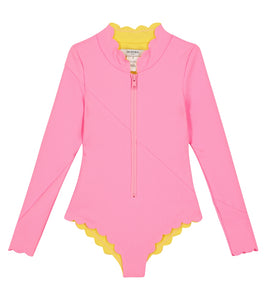 Bumby North Sea Rashguard One Piece - Blossom/Wheat