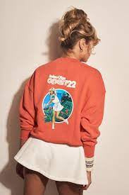 FAWCETT SWEATSHIRT PRINT - RED