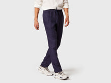 Load image into Gallery viewer, Summer Mindset Linen Drawstring Pants - Navy Blue

