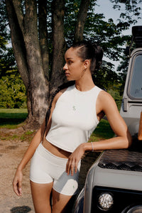 Serena Tank in White