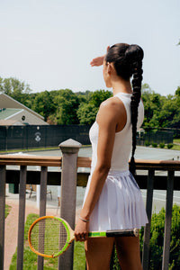 Naomi Pleated Skirt In White