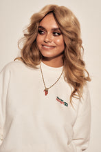Load image into Gallery viewer, FAWCETT SWEATSHIRT EMBR. - WHITE
