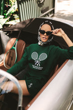 Load image into Gallery viewer, Williams Cropped Crew in Green
