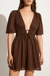 Roma Mini Dress - Chocolate
