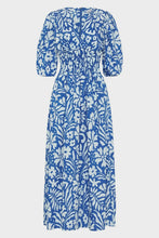 Load image into Gallery viewer, Agnata Midi Dress - Sidra Floral Print - Blue
