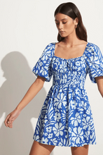 Load image into Gallery viewer, Marinelli Mini Dress - Sidra Floral Print - Blue

