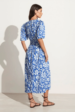 Load image into Gallery viewer, Agnata Midi Dress - Sidra Floral Print - Blue
