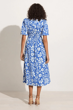 Load image into Gallery viewer, Agnata Midi Dress - Sidra Floral Print - Blue
