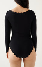 Load image into Gallery viewer, Holly Point Onesie - Black/Indigo
