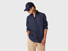 Load image into Gallery viewer, Camicia Classica Bd Hemp Shirt - Navy Blue B13
