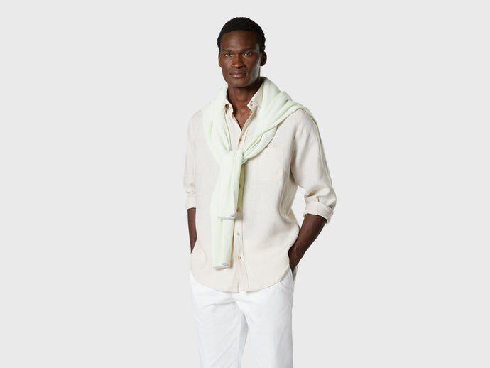 Camicia Classica Bd Hemp Shirt - Beige