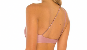 Apex One Shoulder Top - Mauve Sheen
