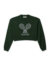 Load image into Gallery viewer, Williams Cropped Crew in Green
