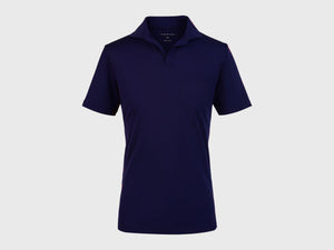 Crew T Bio Nylon Jersey Polo Shirt - Navy Blue