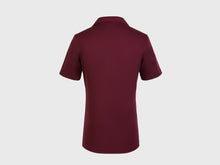 Load image into Gallery viewer, T-Shirt Crew Cotton Jersery Garment Dyed Polo T Shirt - Dark Red

