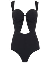 Load image into Gallery viewer, The Bustier Bodysuit - Black
