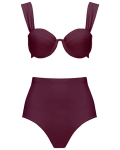 The Modern Bustier Top - Plum