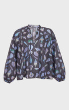 Load image into Gallery viewer, Palm Desert Blouse - Midnight Shell Print
