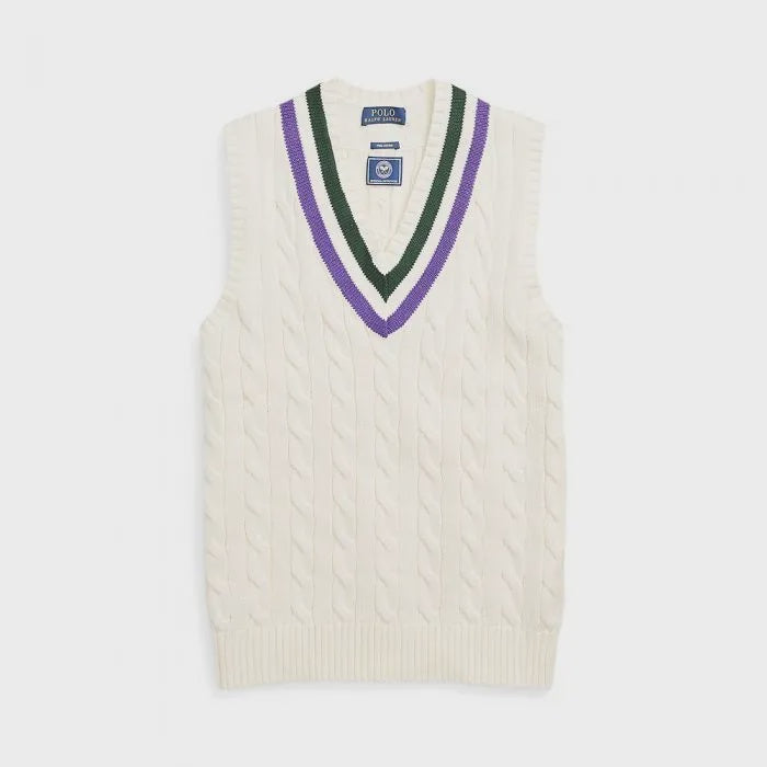 Men's Polo Ralph Lauren Umpire Knit Shirt - Blue & White